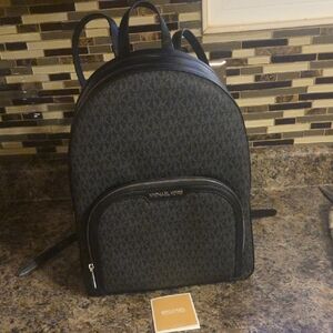 Michael Kors Black Large Jaycee Backpack